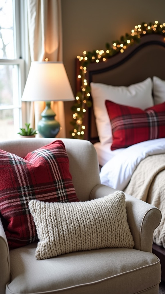 Incorporate Throw Pillows in Winter Fabrics