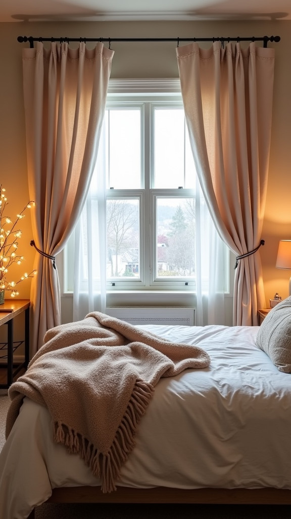 Switch to Heavier Curtains for Extra Warmth