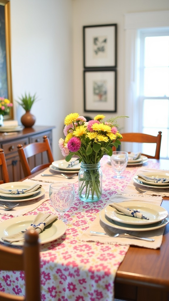 1. Bright and Cheerful Tablecloths