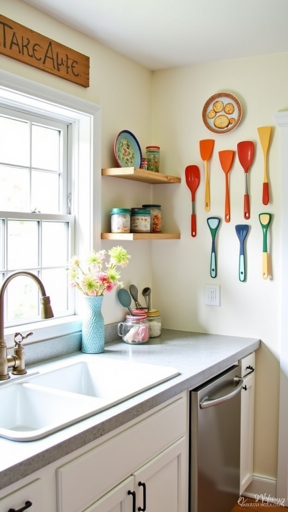 10. Creative Pancake Flipping Tools as Decor