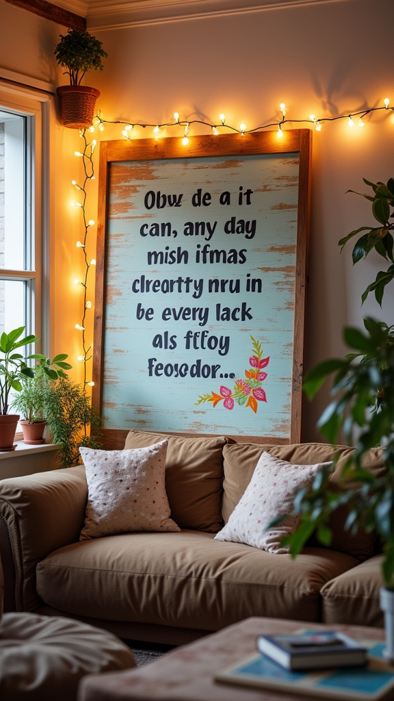 11. Create a Hand-Painted Quote Board