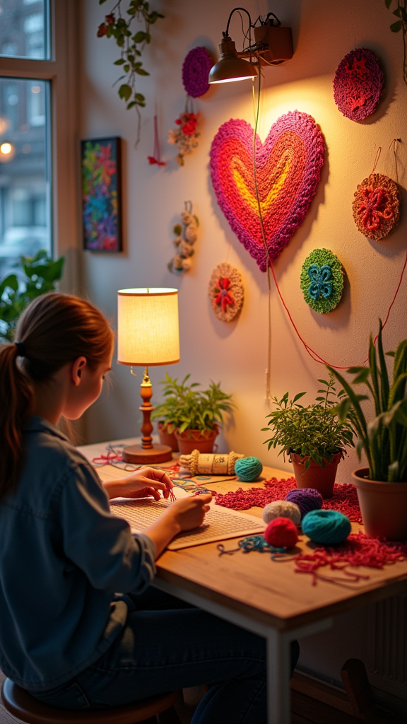 13. Design a Colorful String Art Piece