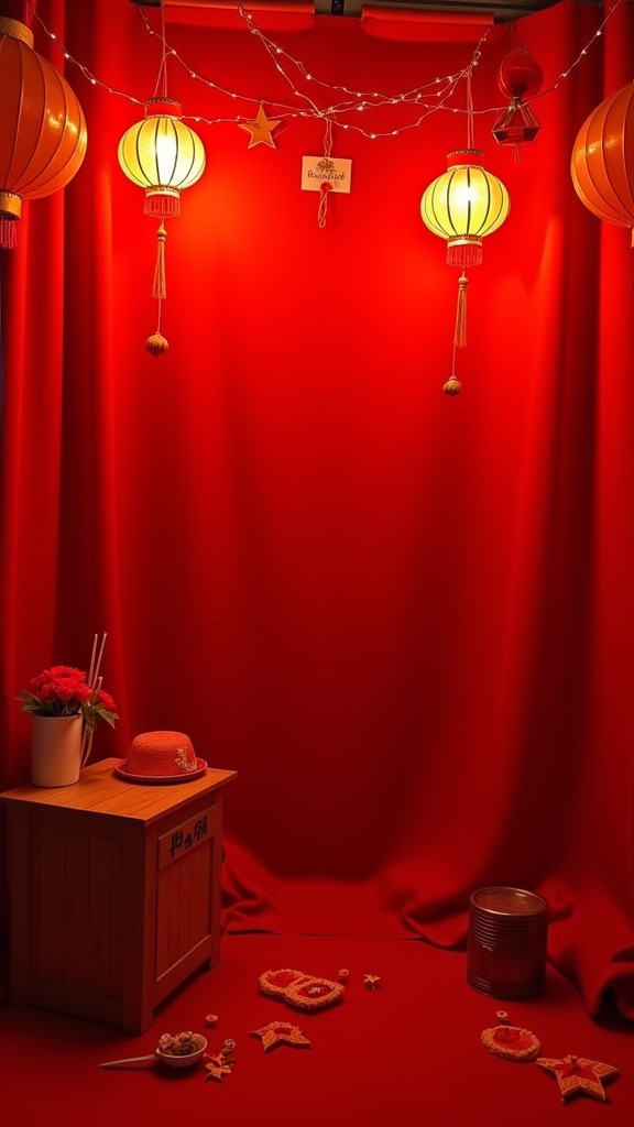 15. Create a Red-Themed Photo Booth