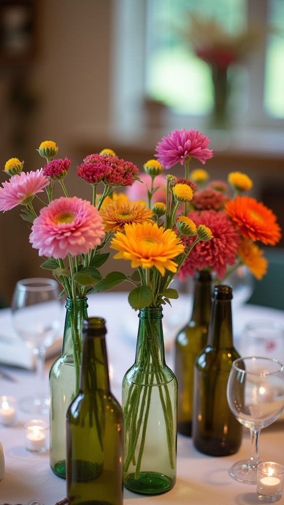 16. Use Clear Vases for Flowers