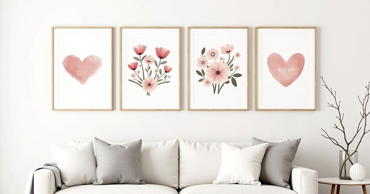 20 Floral Valentine’s Wall Art Ideas to Brighten Your Space