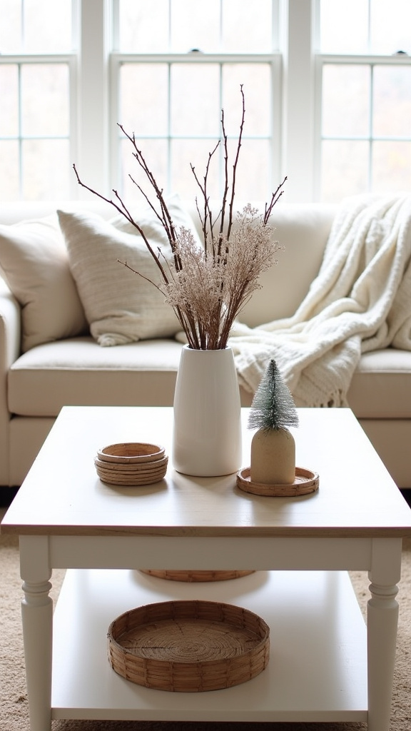 21. Introduce a Statement Neutral Coffee Table