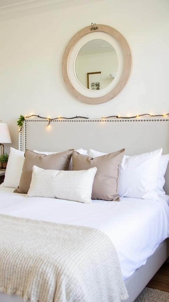 22. Opt for Neutral Bedding for a Calm Bedroom