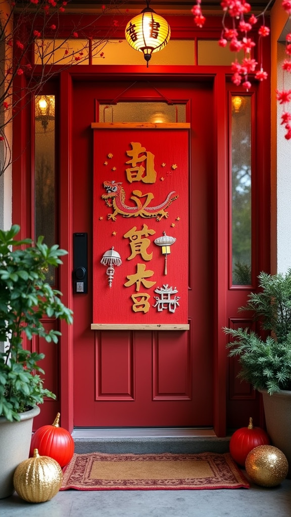 23. Create a Red-Themed Welcome Sign