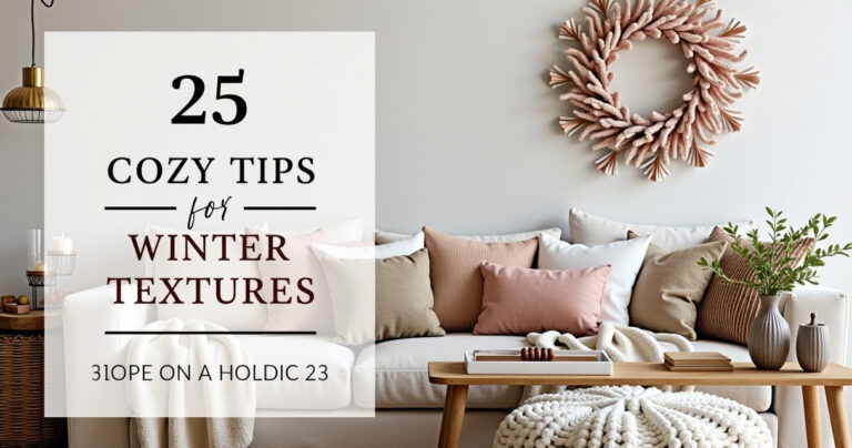 25 Cozy Tips for Incorporating Winter Textures