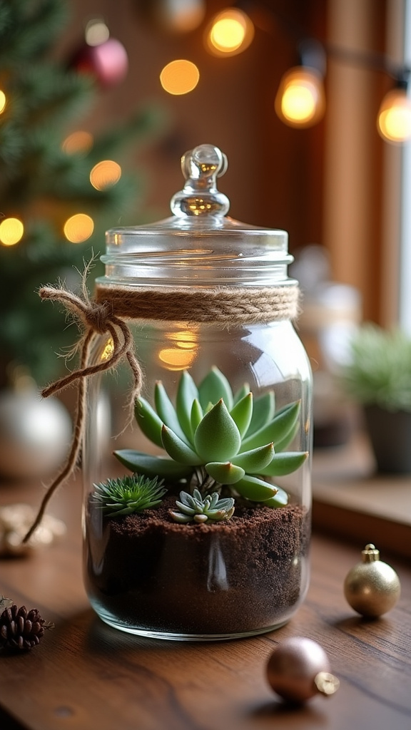 25. Create a Hanging Terrarium for a Fresh Look