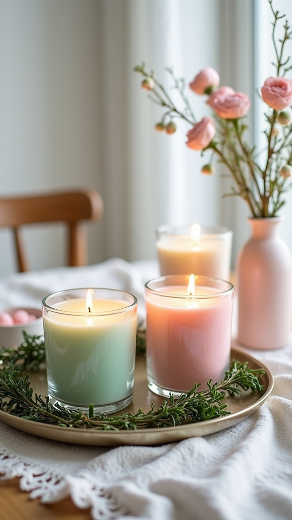 3. Use Pastel-Colored Candles