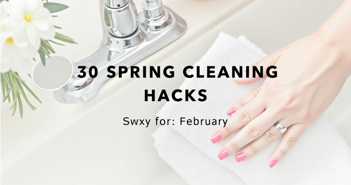 30 Spring Cleaning Hacks for February