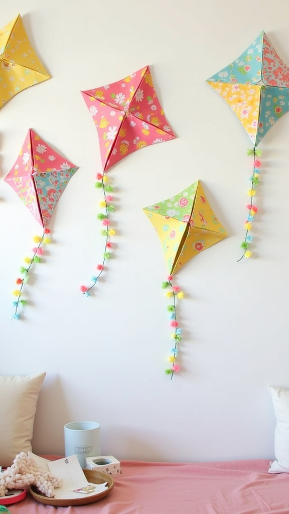 30. Hang Colorful Kites for a Playful Touch