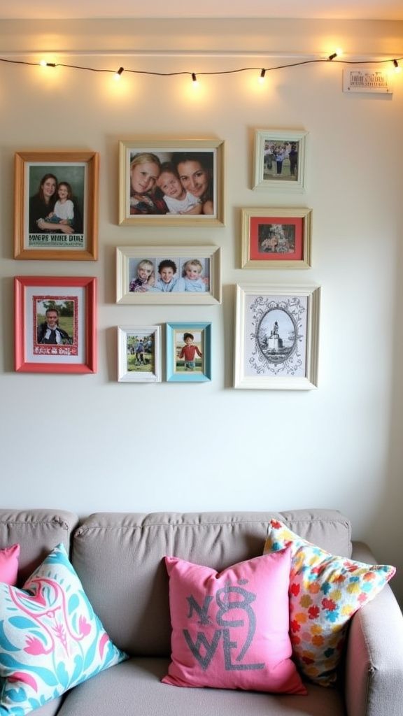 4. Upcycle Old Frames into a Gallery Wall