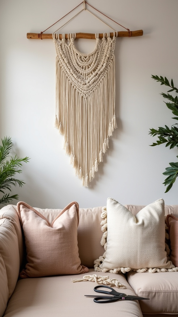 5. Design a Minimalist Macrame Wall Art