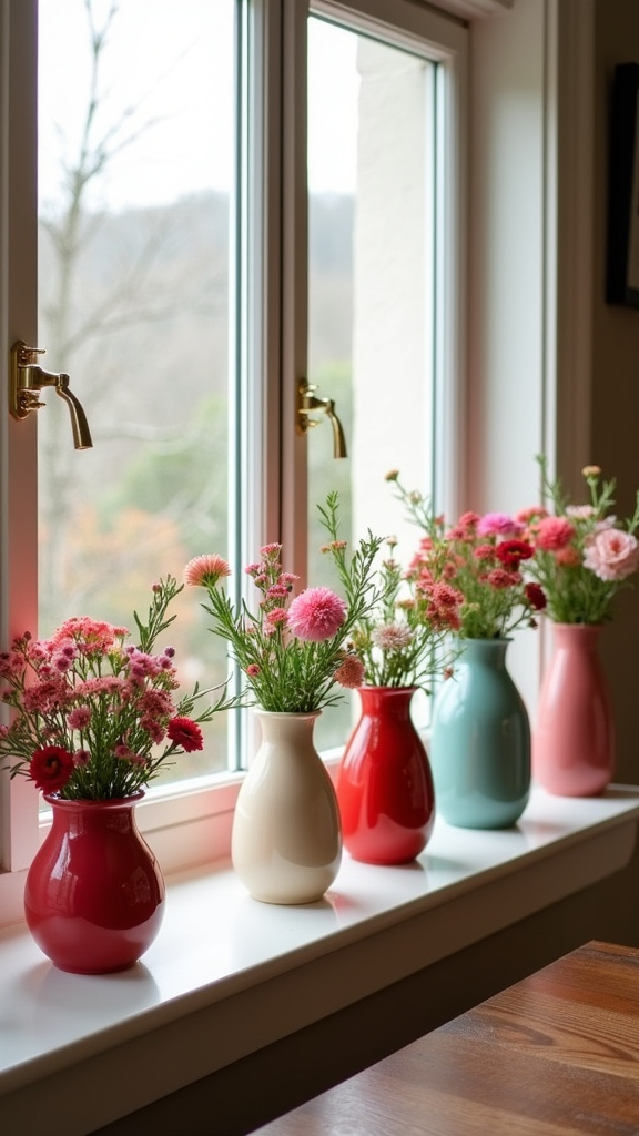 5. Incorporate Fresh Flowers in Small Vases