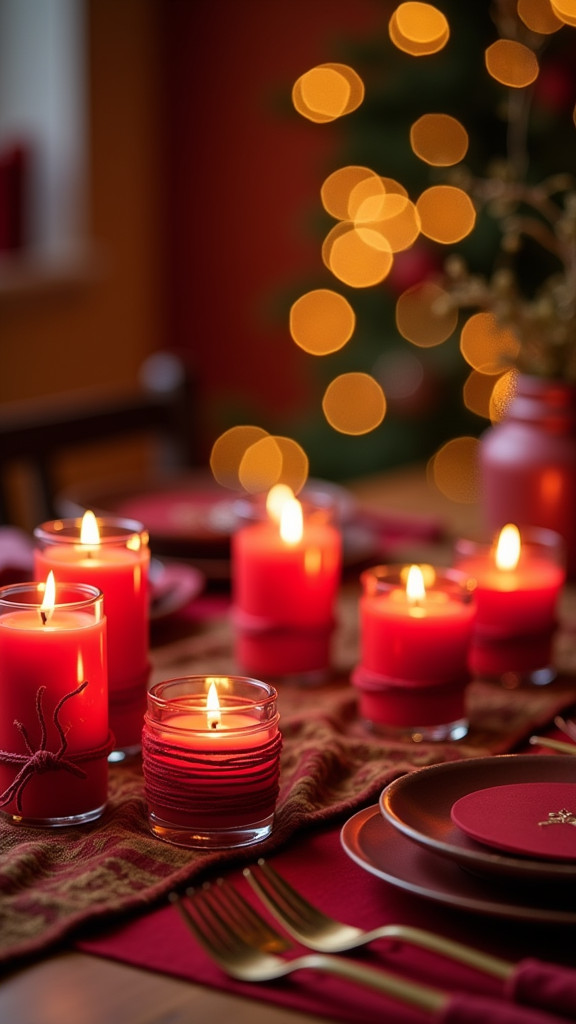 5. Incorporate Red Candles for Ambiance