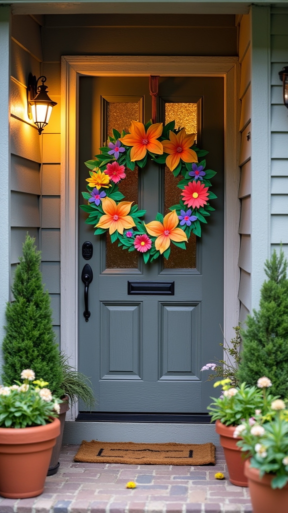 6. Craft a Seasonal Wreath with Spring Elements