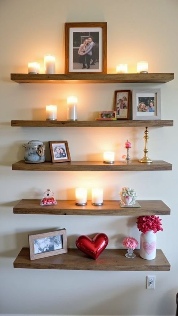 6. Utilize Floating Shelves for Decor