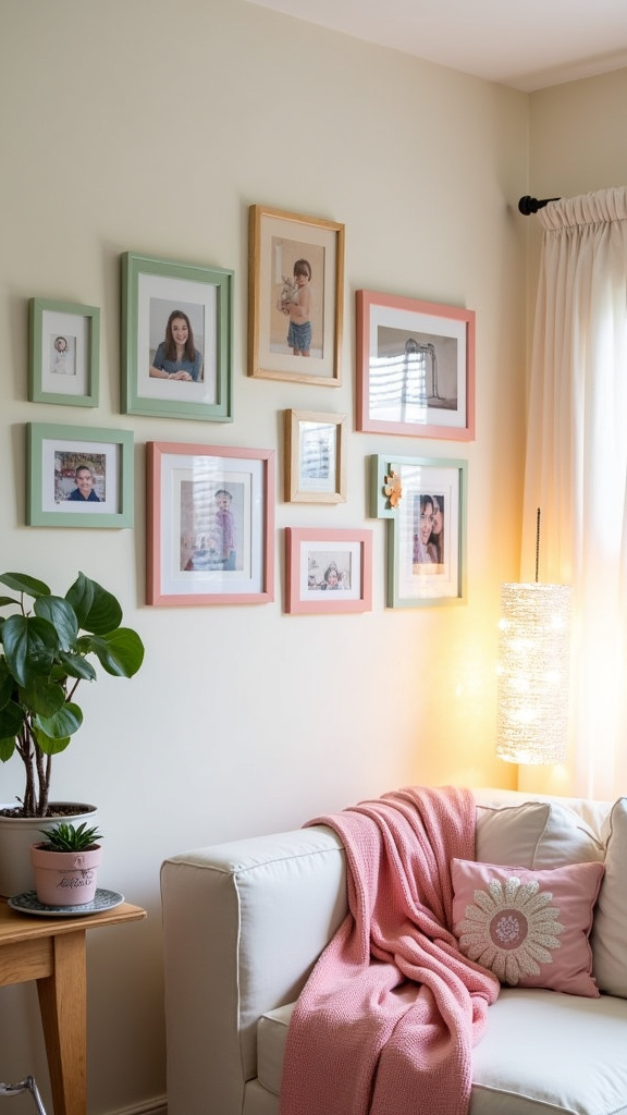 7. Create a Pastel Gallery Wall