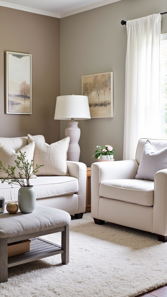 9. Paint an Accent Wall in a Soft Taupe