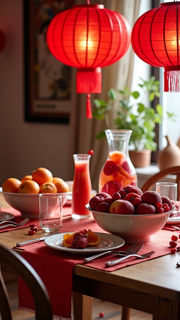 9. Showcase Red Fruit Displays, Like Apples and Oranges