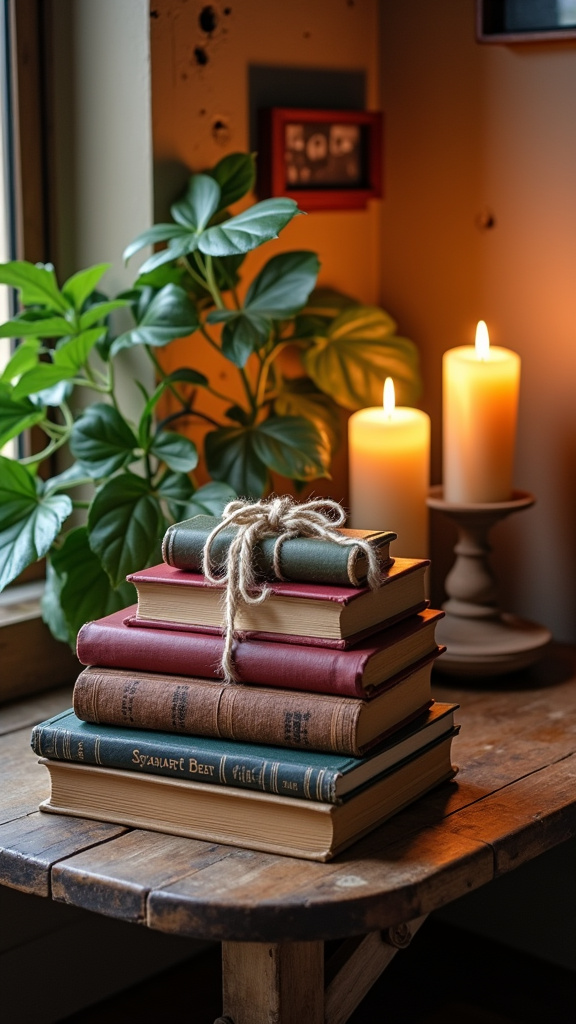 Display Vintage Books as Part of Your Decor