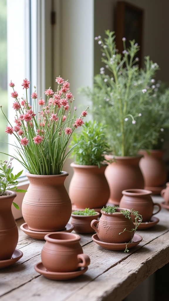 Include Handmade Pottery for a Unique Touch