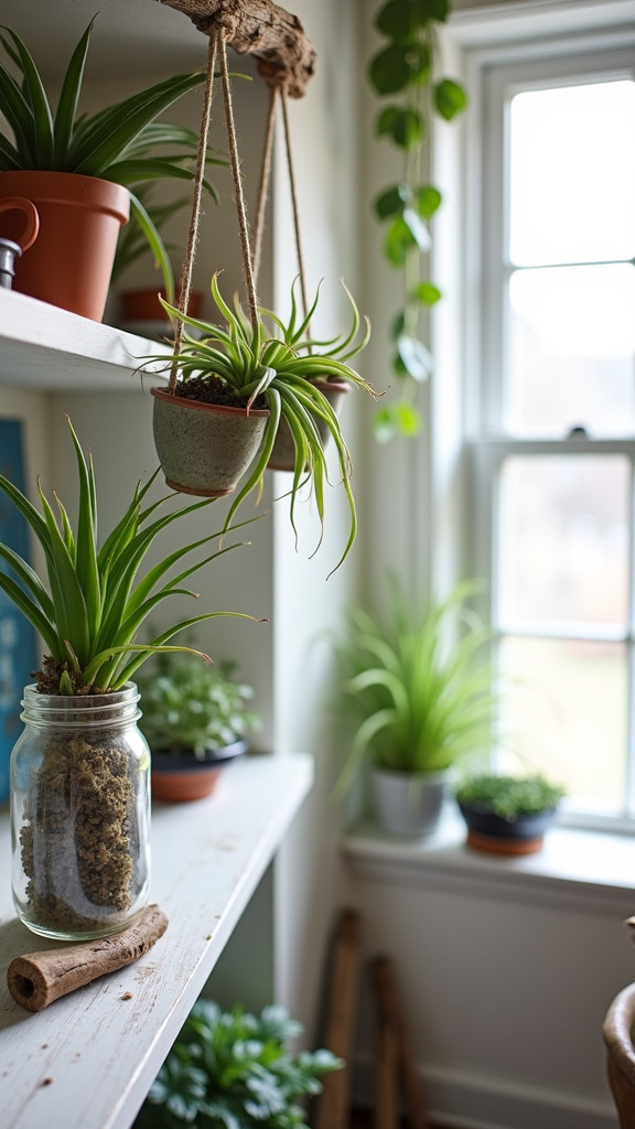 Incorporate Air Plants for Low-Maintenance Style