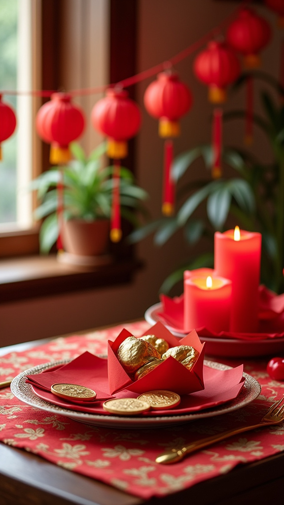 Incorporate Traditional Red Envelopes into Decor