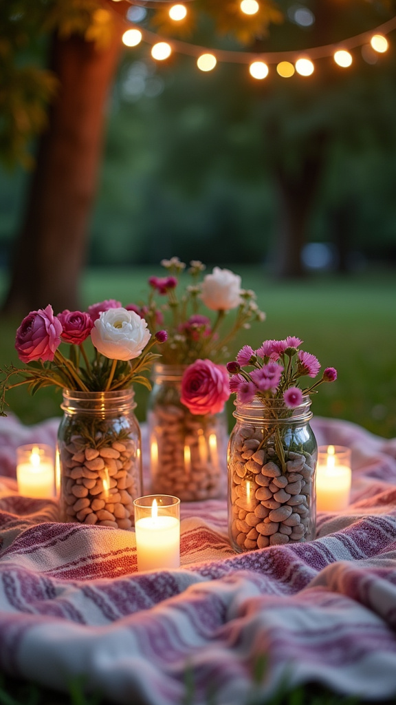 Set Up a Candlelit Picnic for an Outdoor Escape