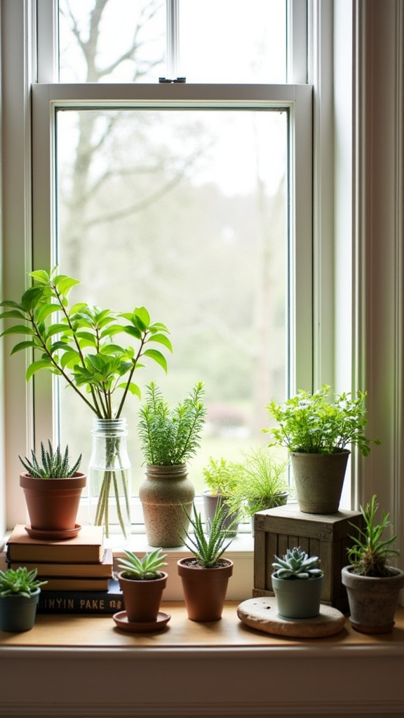 Utilize Window Sills for Sunlight