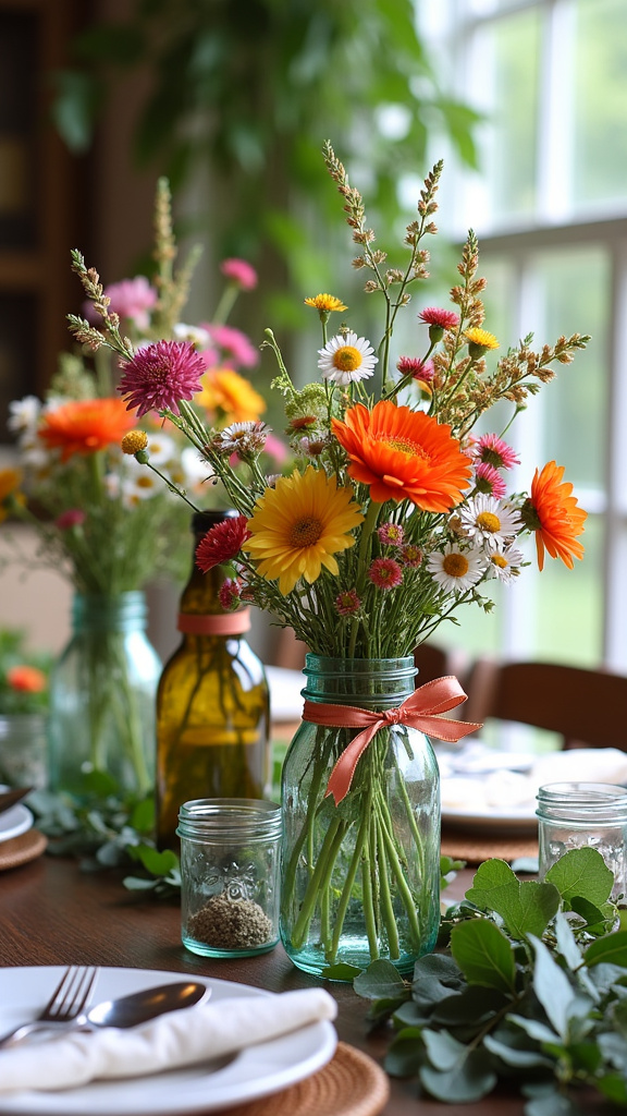 1. Floral Centerpieces with a Personal Touch