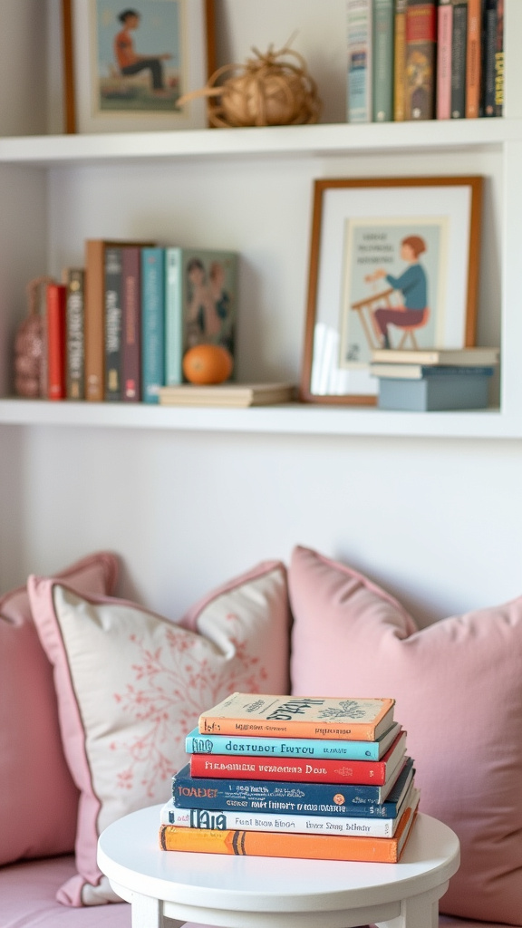 10. Inspirational Books Displayed as Decor