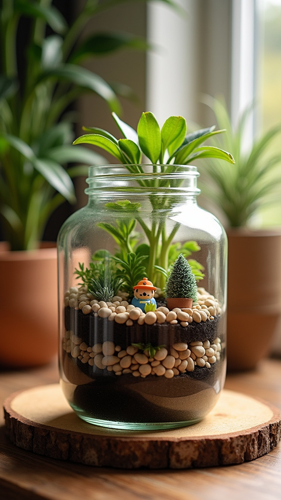 11. Create a Mini Garden Terrarium