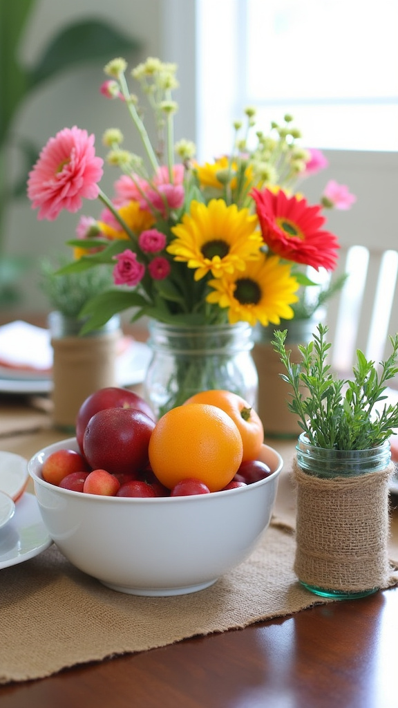 12. Create a Spring-Themed Centerpiece