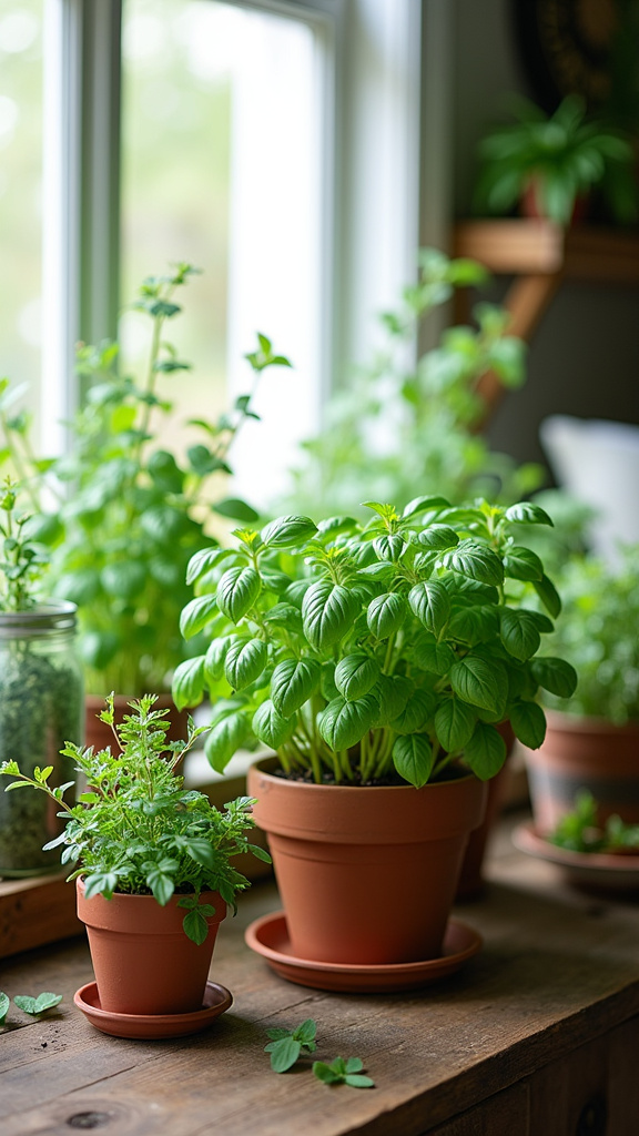 17. Use Potted Plants for a Fresh Touch