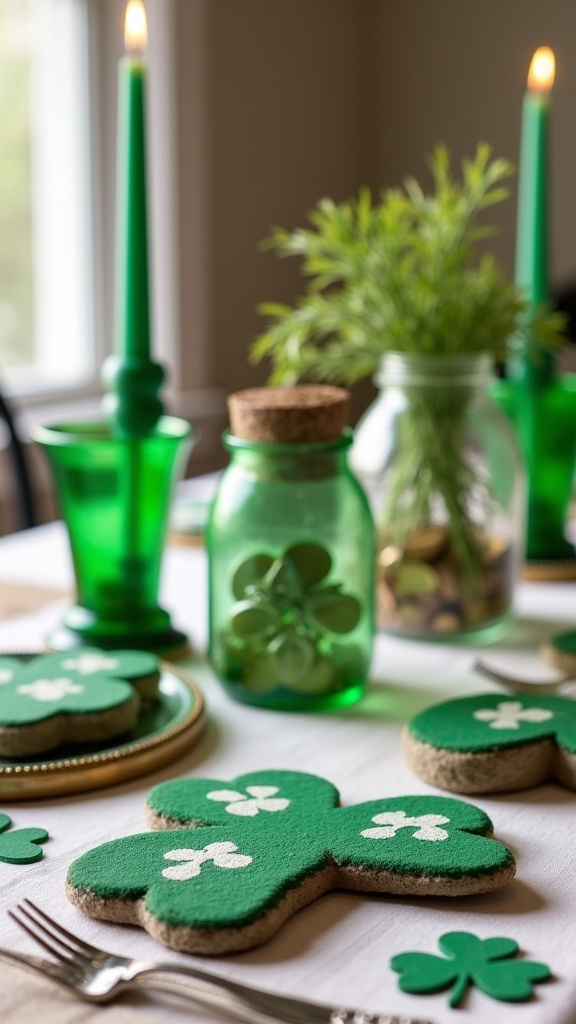 2. Incorporate Irish Symbols in Centerpieces