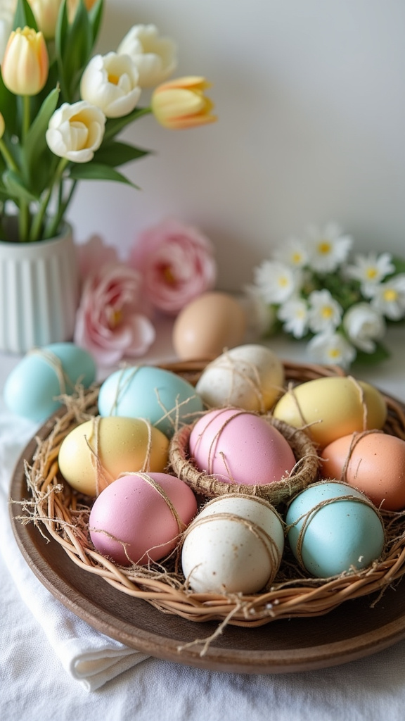 20. Use Colorful Eggs as Table Decor