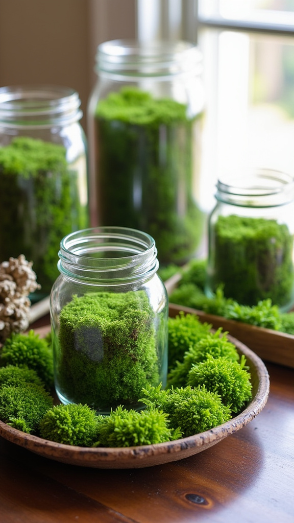 26. Incorporate Nature with Green Moss Decor