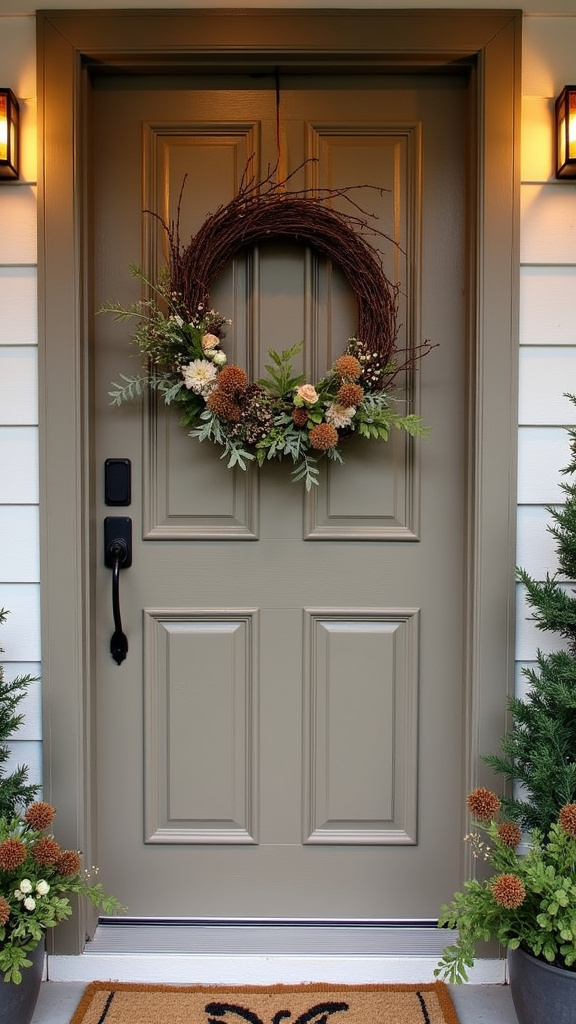 3. Create a Wreath with Natural Elements