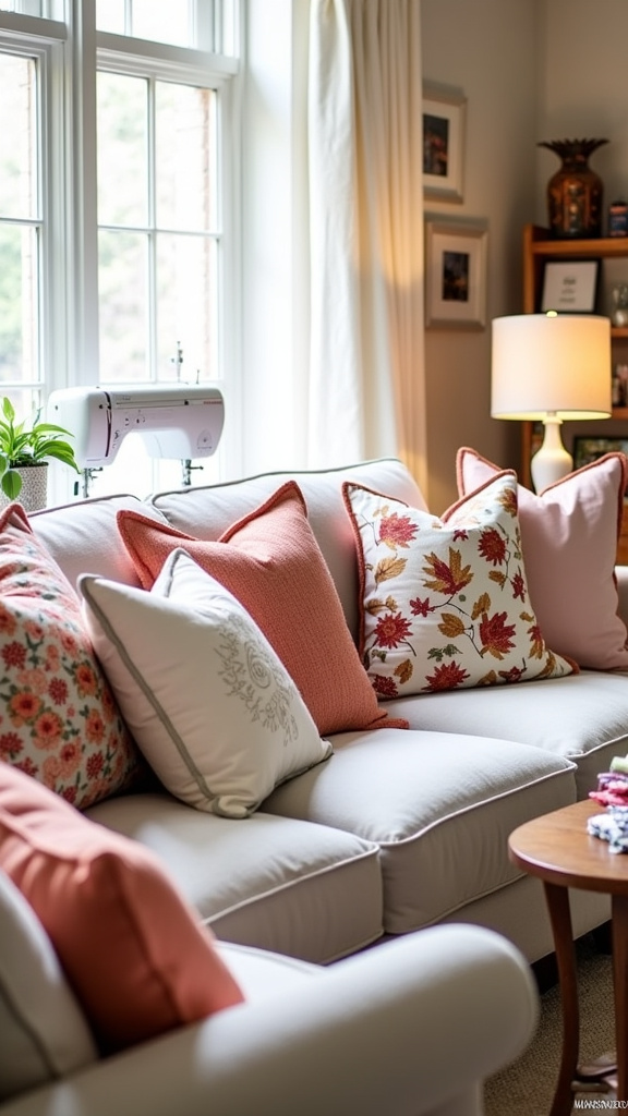 5. Refresh Your Pillows with Seasonal Prints