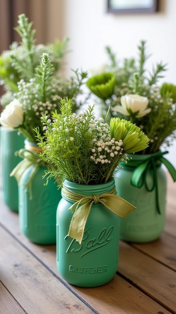 5. Use Mason Jars as Unique Vases