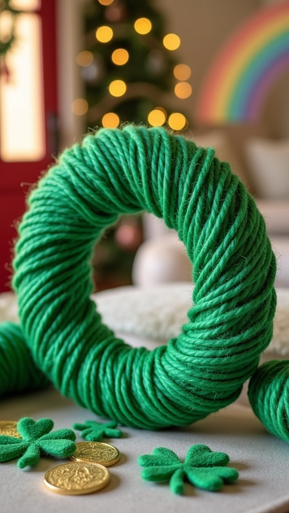 6. Make a St. Patrick’s Day Wreath for Your Door