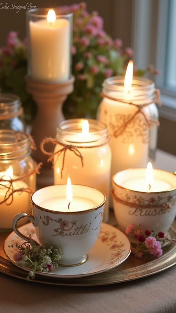 8. Creative Use of Candles for Ambiance