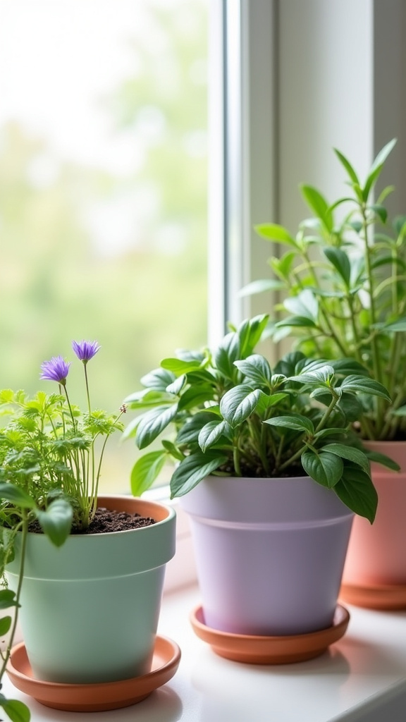 Add Pastel Planters for Indoor Plants