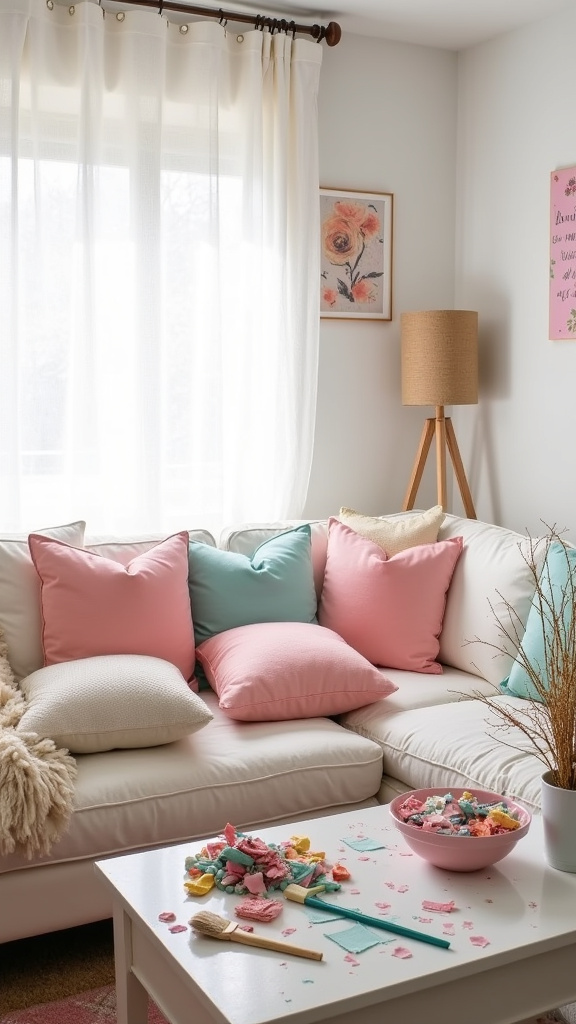 Brighten Up with Pastel Throw Pillows