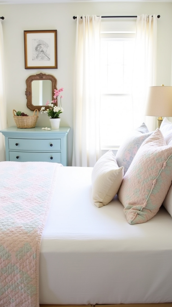 Choose Light-Colored Bedding to Reflect Spring