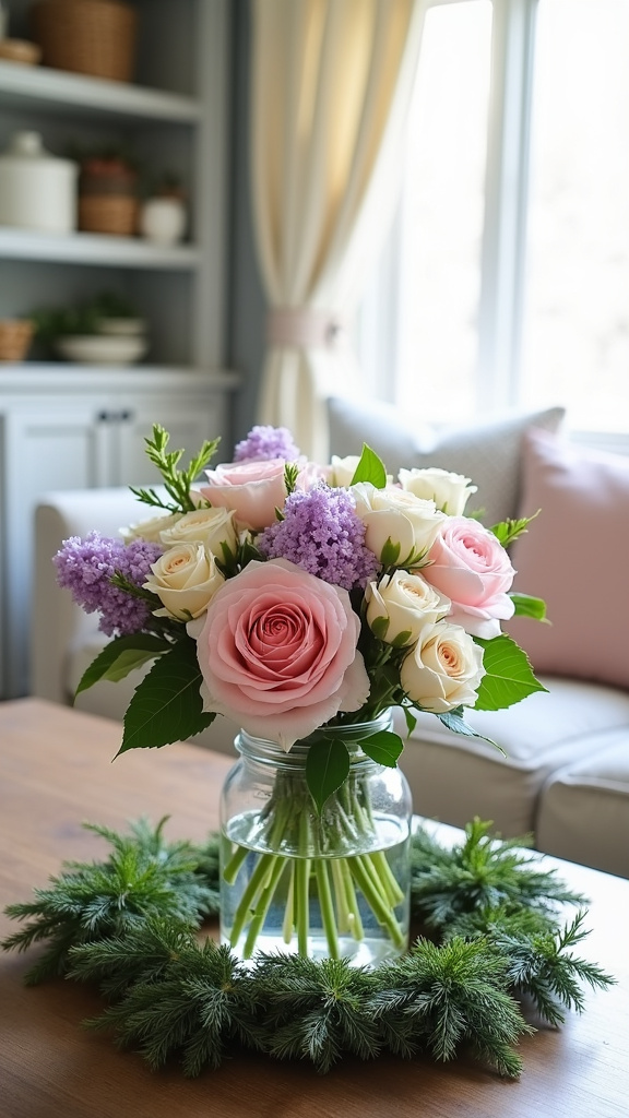 Create a Floral Centerpiece with Pastel Blooms