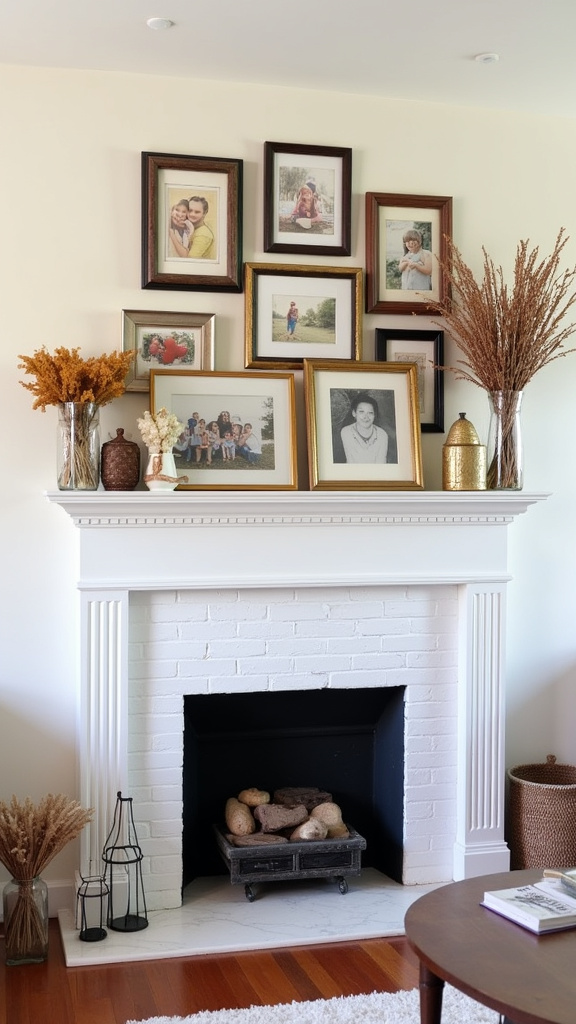 Create a Gallery Wall Above the Mantel